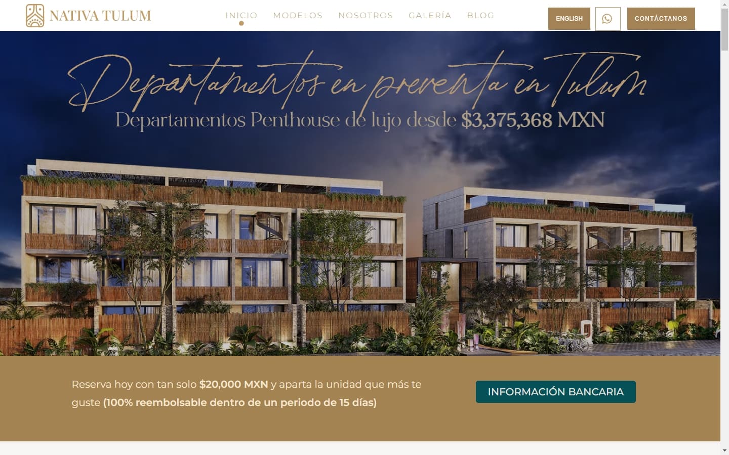 Proyecto web — Nativa Tulum