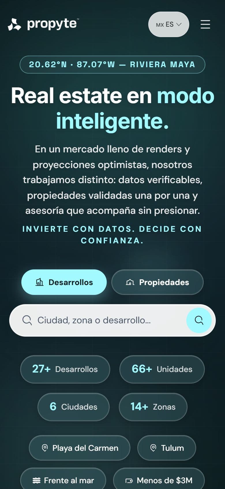 Propyte — La portada (Móvil)