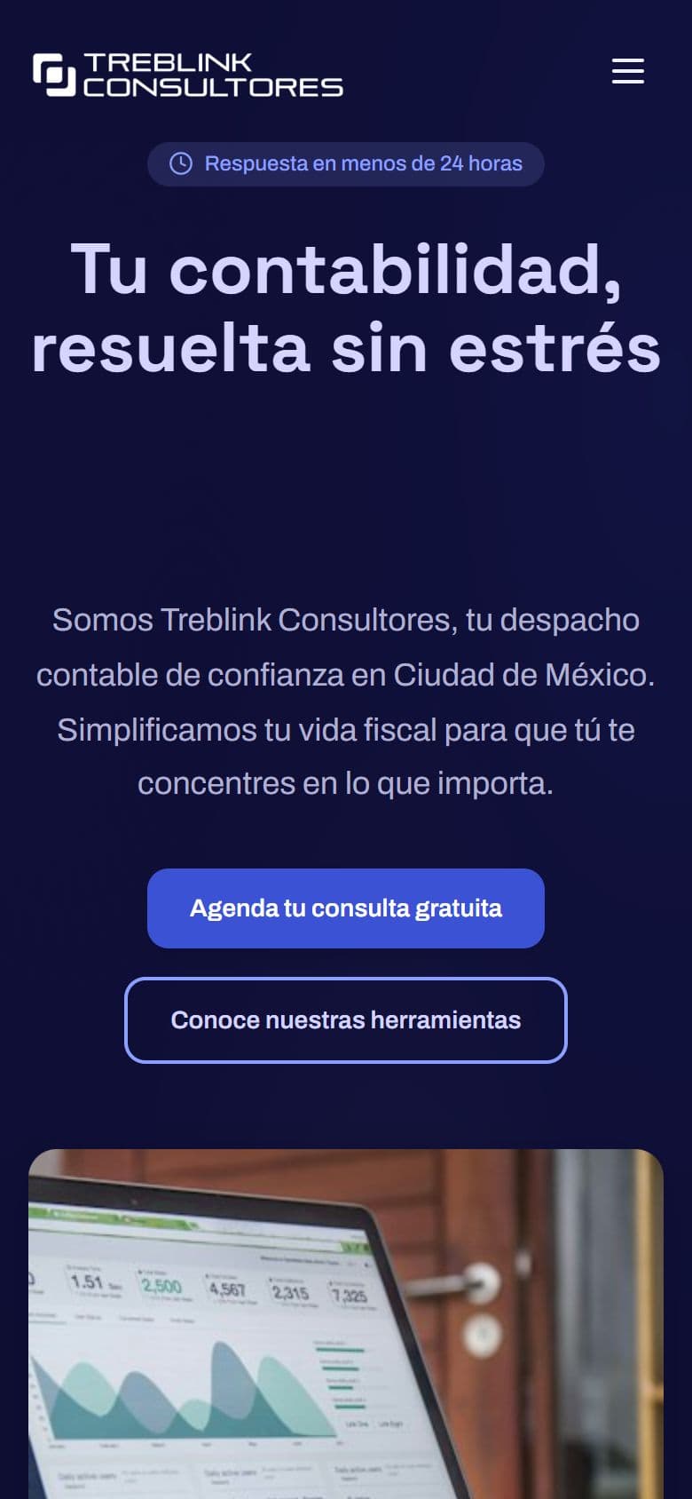 Treblink Consultores — La portada (Móvil)